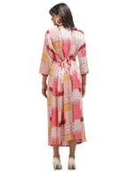 Maternity Dress with Square print