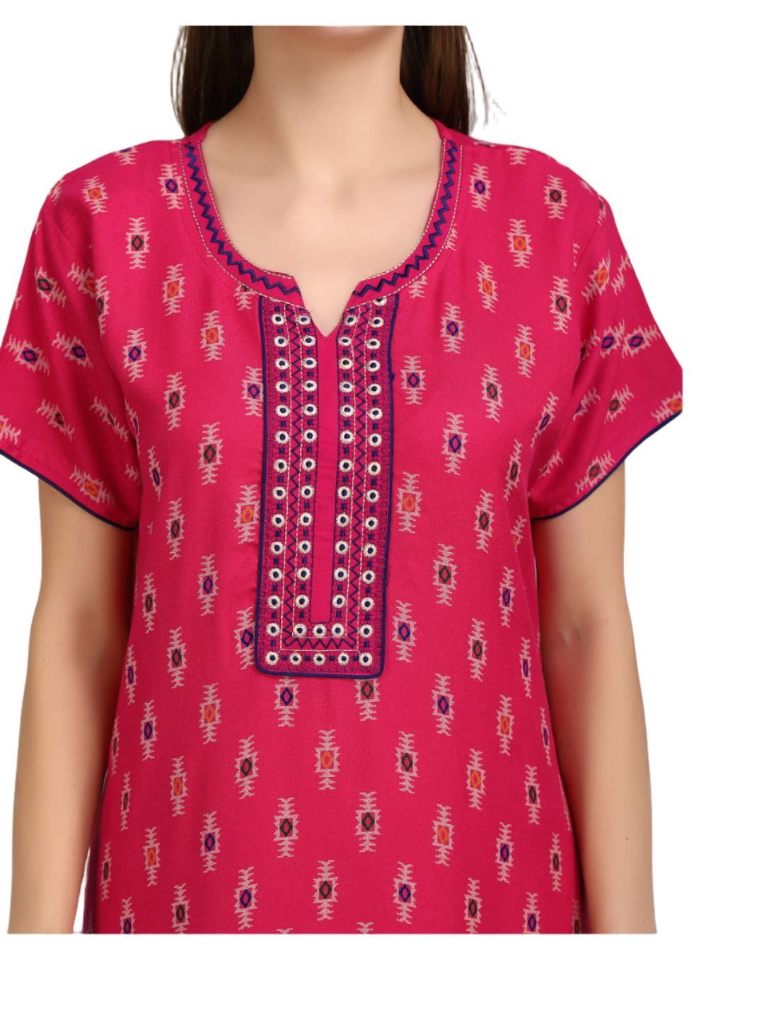 Alpine Floral Embroidery Nightgown Secondary image