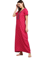 Alpine Floral Embroidery Nightgown