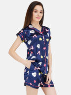 Cute Rabbit Heart Pattern Night suit