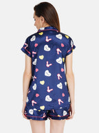 Cute Rabbit Heart Pattern Night suit