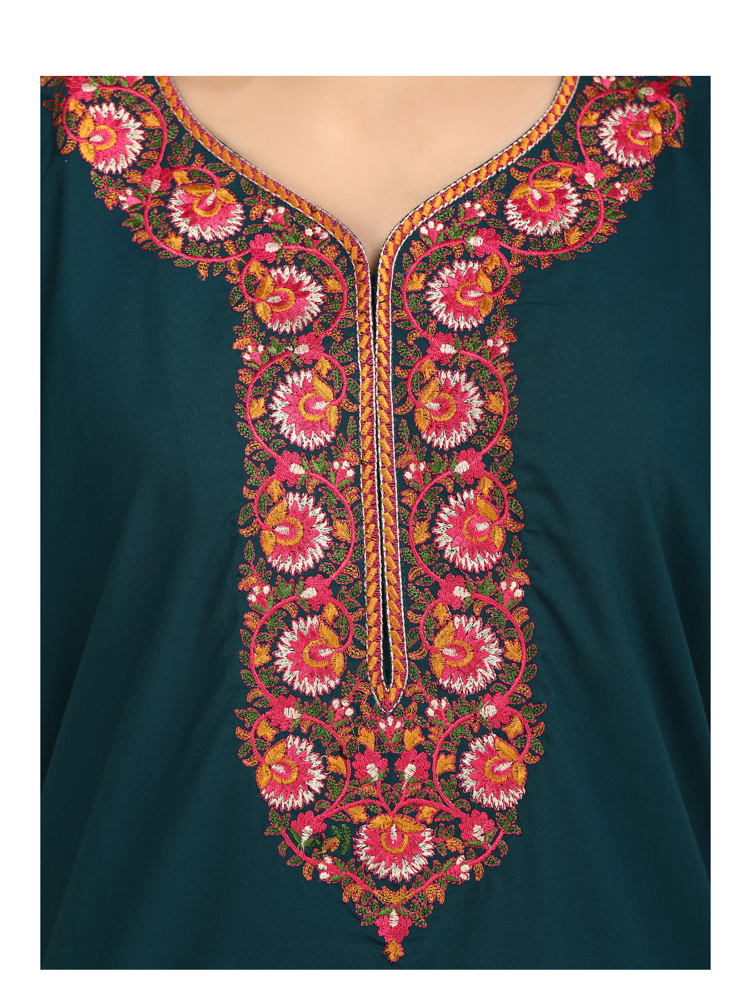 Multi Coloured Embroidered Nightgown
