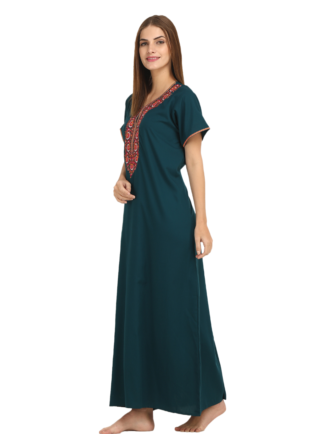 Multi Coloured Embroidered Nightgown