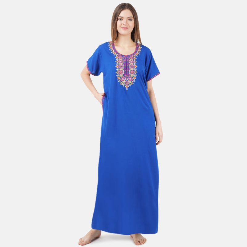 Multi Coloured Embroidered Nightgown Main image